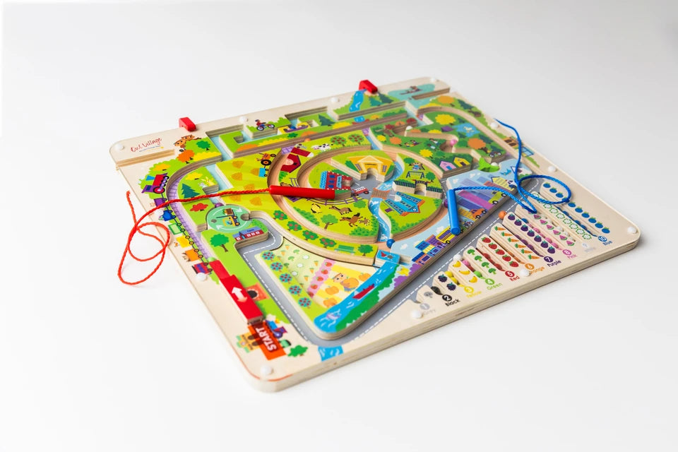 Storytime Magnetic Maze tilted for play