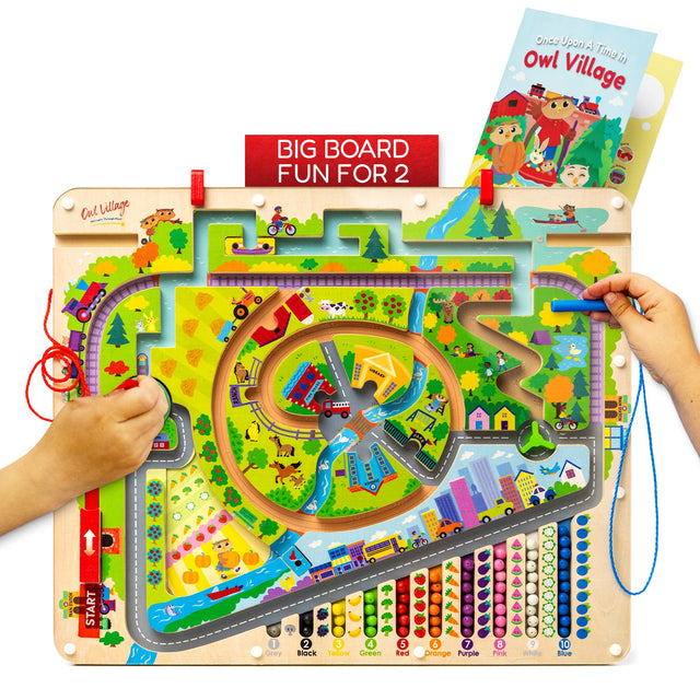 Storytime Magnetic Maze and its two magnetic pens